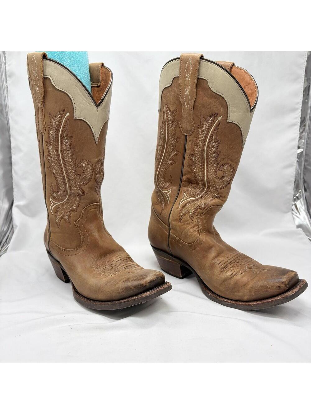 Idyllwind Miranda Lambert Lindale Brown Square Toe Leather Cowboy Boots Sz 7.5B - Picture 3 of 13